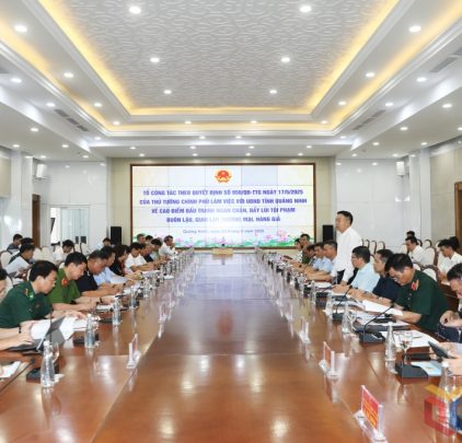 Tổ công tác của Chính phủ làm việc với Quảng Ninh về công tác chống buôn lậu, gian lận thương mại